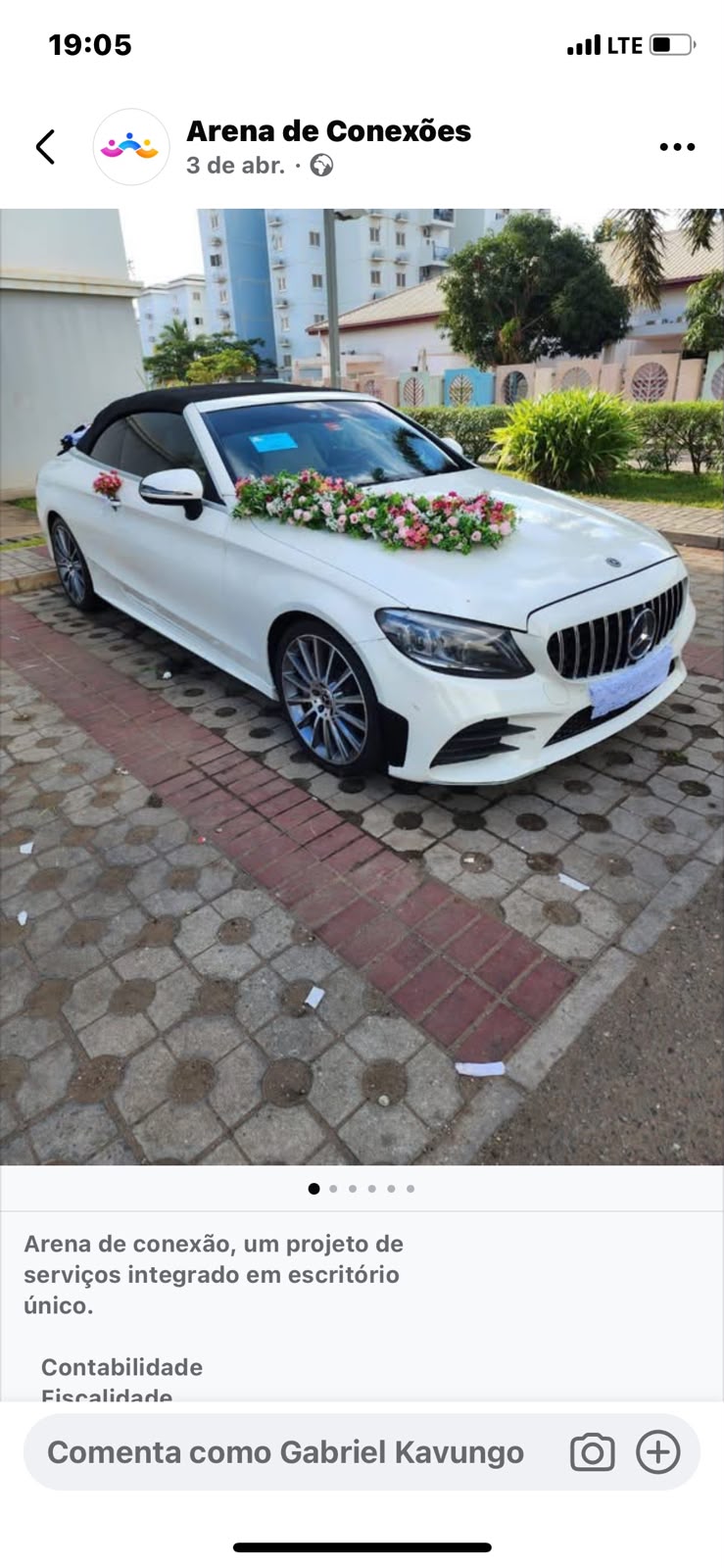 Mercedes descapotável